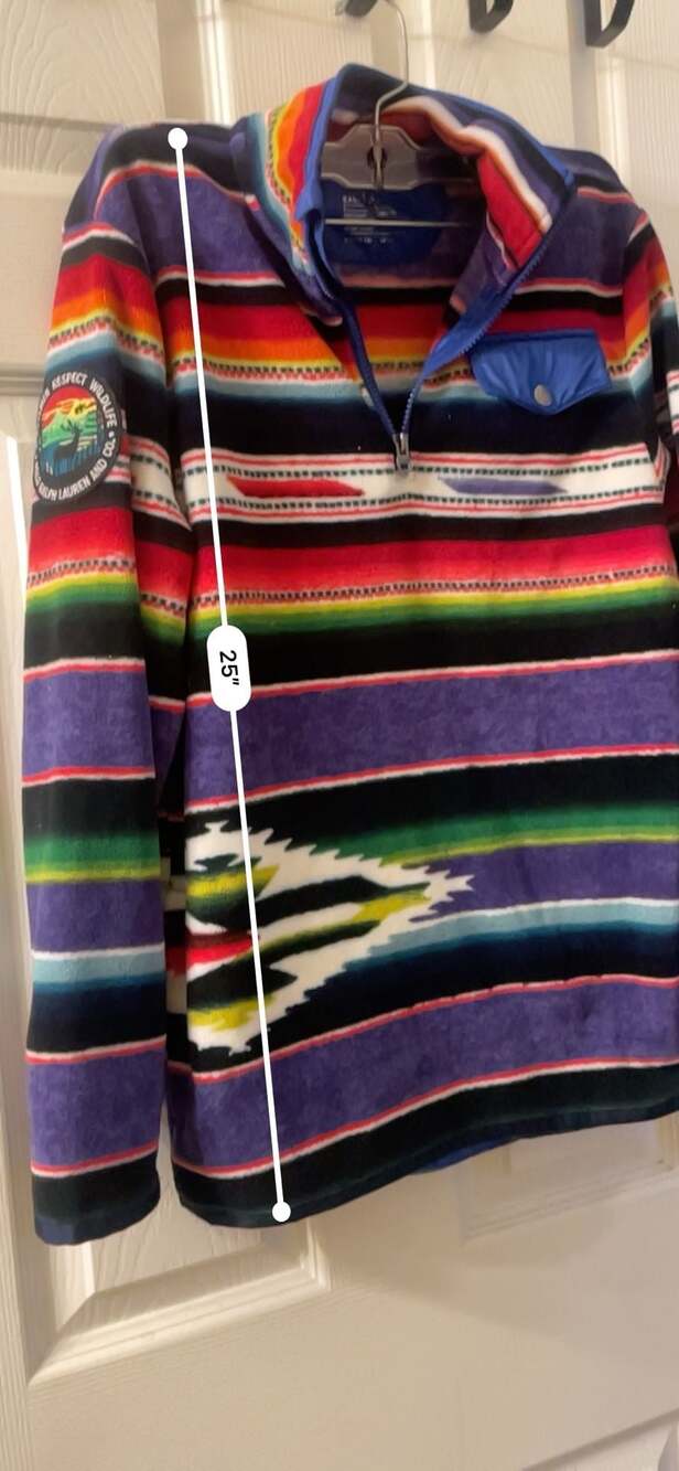 Youth Polo Ralph Lauren Sportsman Wildlife Native Fleece HalfZip Pullover - Picture 7 of 8